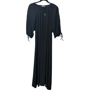 By Malene Birger Lily‎ Black Maxi Dress Oversized Silk Blend NWT Size 2